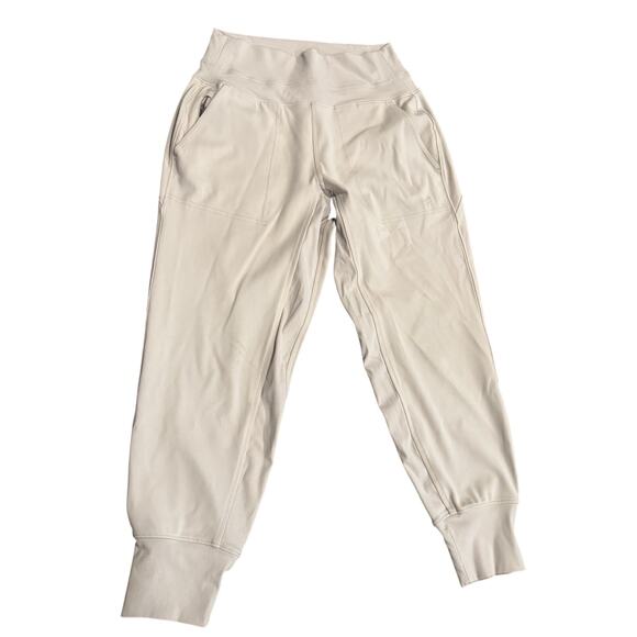 Athleta Venice Jogger Womens Petite Small S Sweatpants High Waisted Ivory Casual - Picture 1 of 6